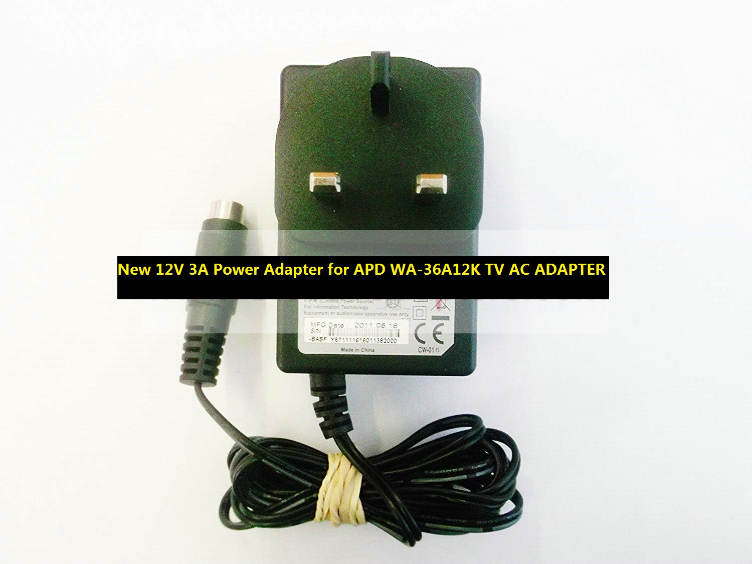 *Brand NEW*12V 3A Power Adapter for APD WA-36A12K TV AC ADAPTER 4 pin